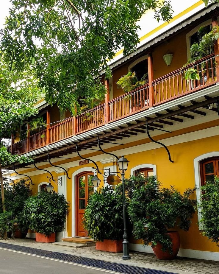 yellow building